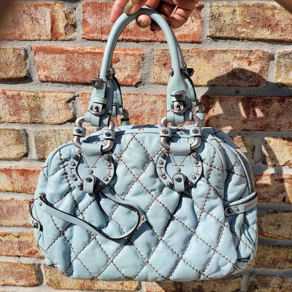Juicy Couture Handbags - Juicy Couture Blue Quilted Leather Bag